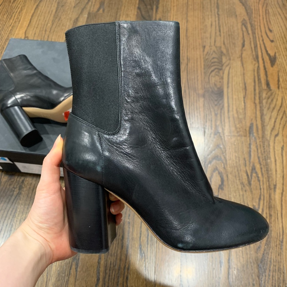 New Rag & Bone Black Agnes Leather Boots Women’s Size 35 - Picture 9 of 16